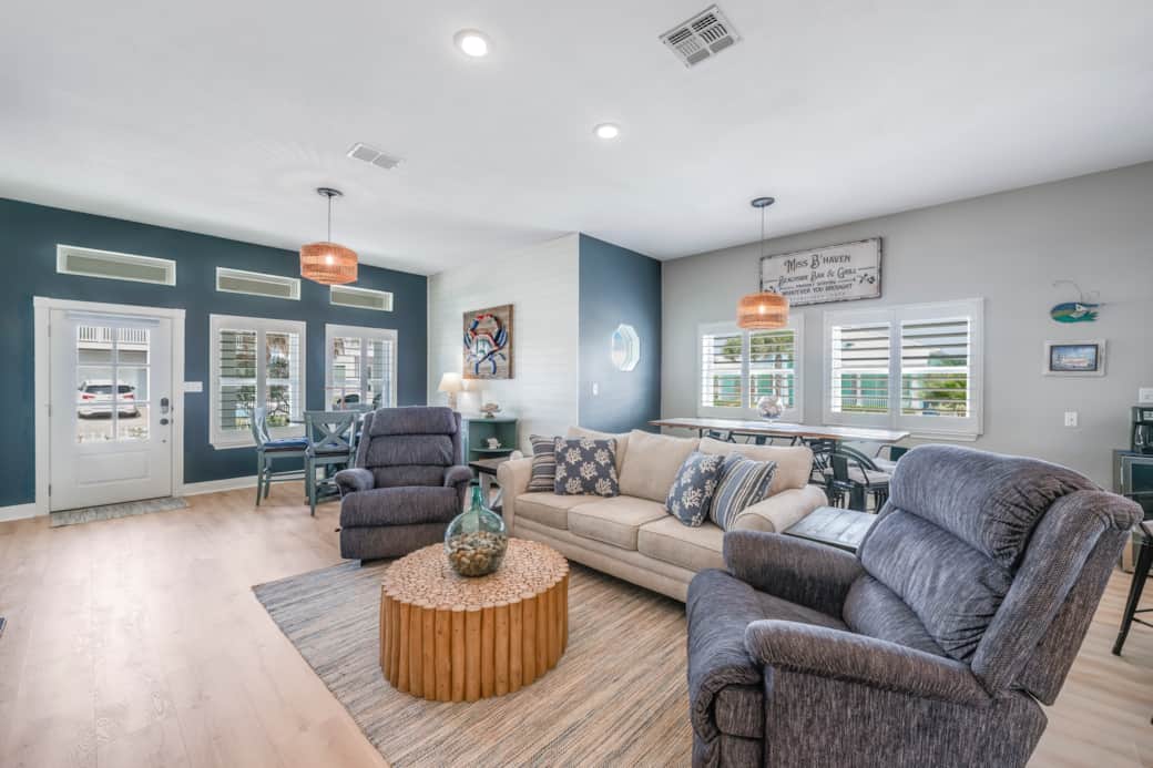 Living and dining room