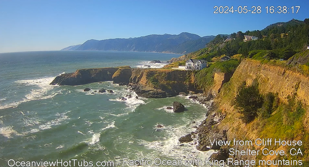 Shelter Cove cam Live stream from the Cliff House