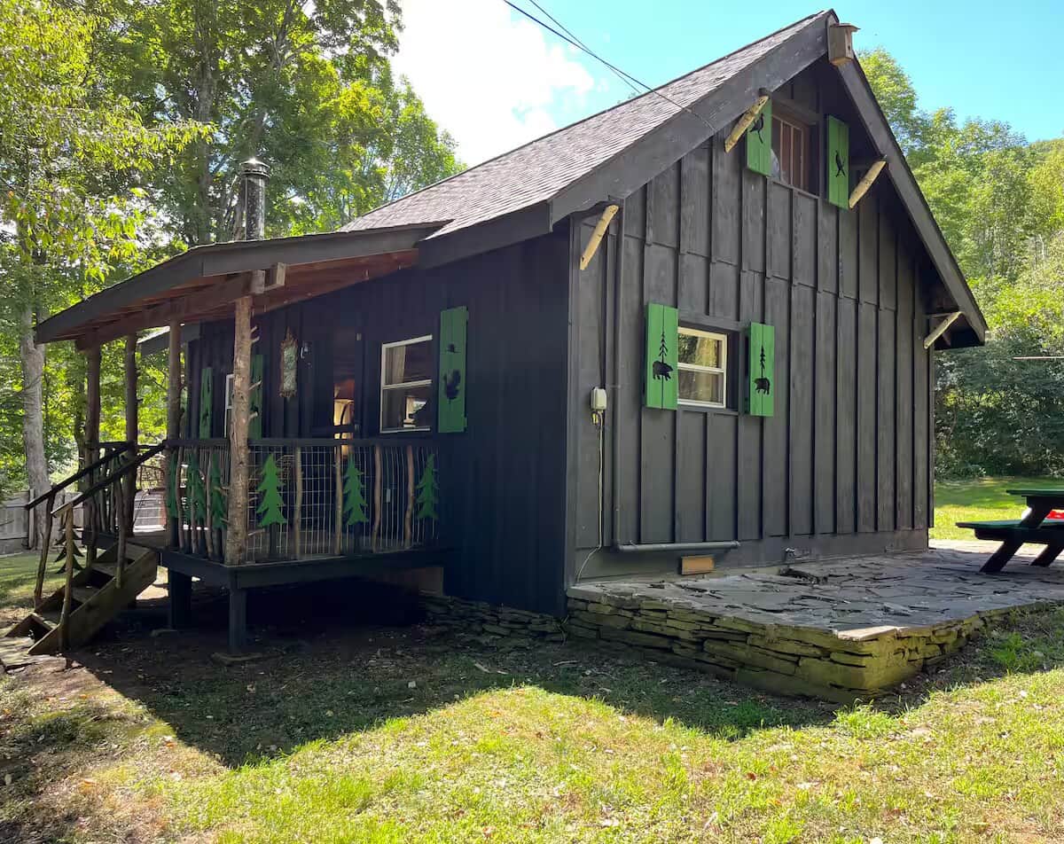 Front view of cabin