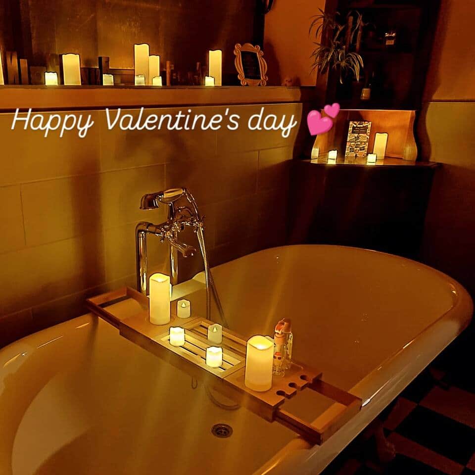 La salle de bain - ambiance St Valentin
