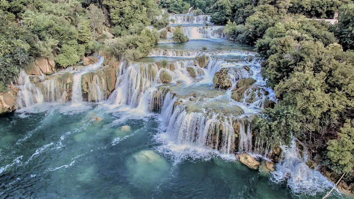 Skradinski Buk Wasserfälle im Nationalpark Krka