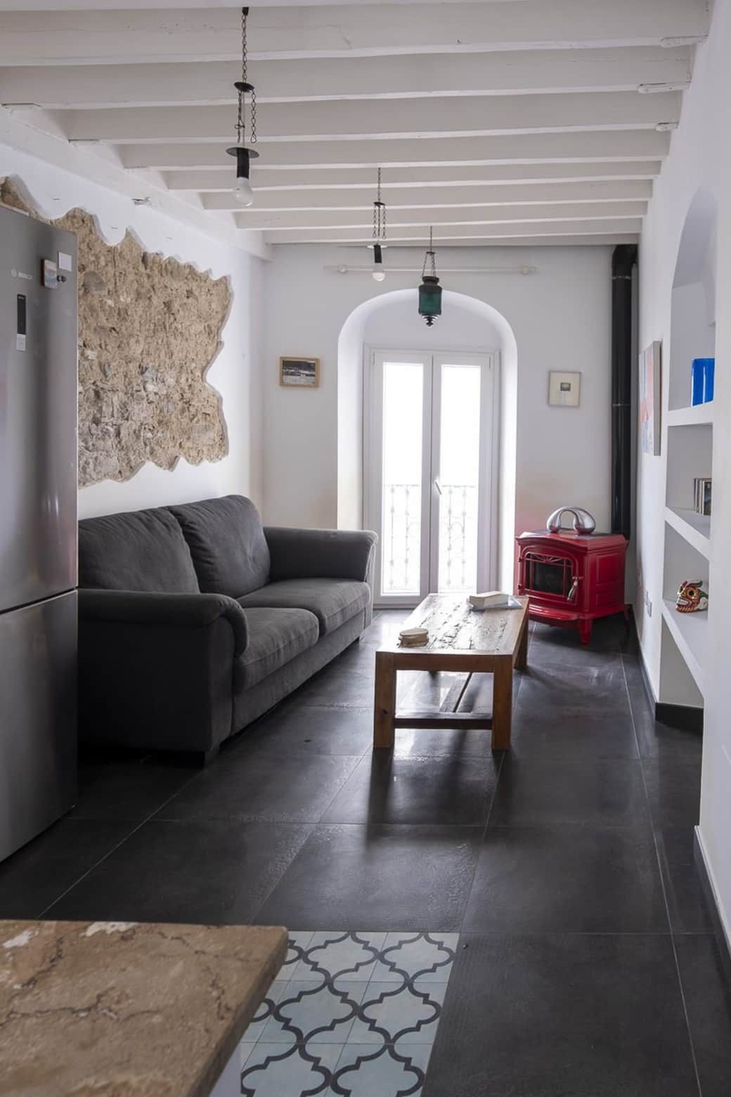 Tarifa chic rooftop penthouse living room
