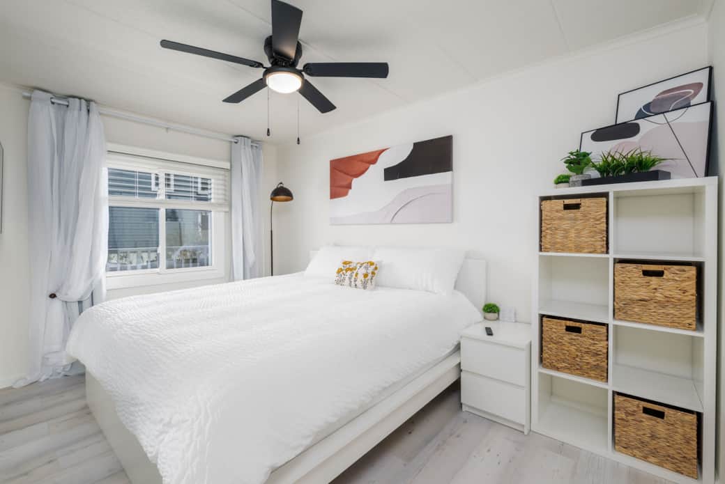 Modern king bed king bedroom designer luxury linen relax ocean city md
