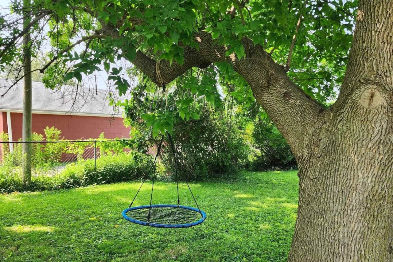 Front yard disk swing