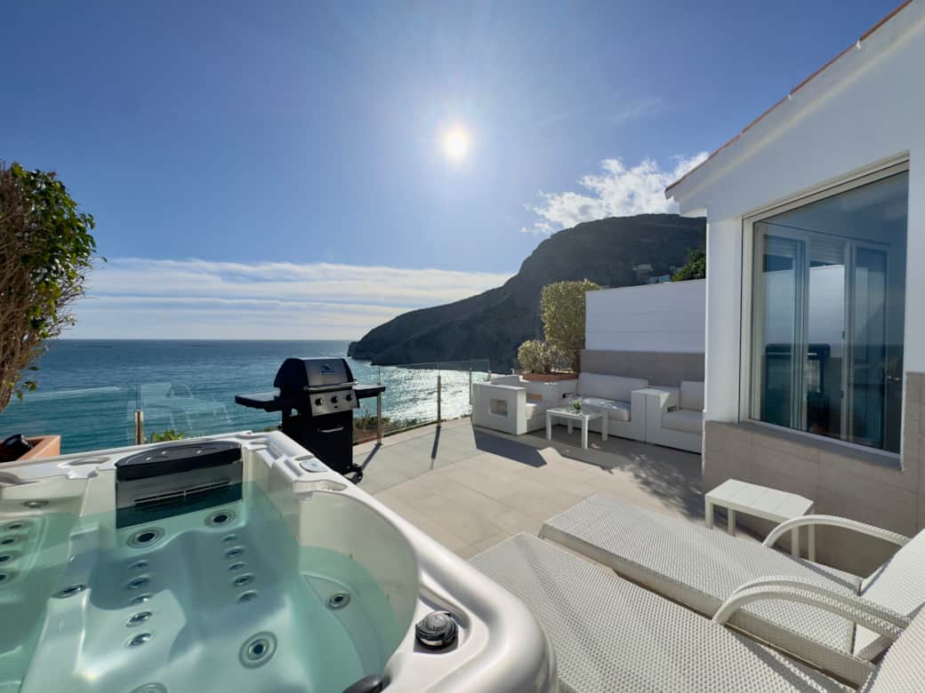 The Private terrace with jacuzzi