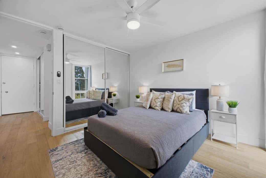 Bedroom - Mirrored Closet Bedroom - Mirrored Closet