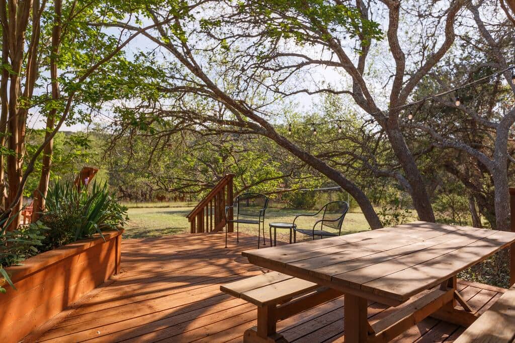 Custom picnic table seats 8