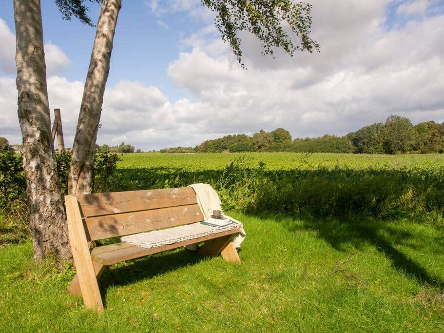 Udsigten fra haven (og sofaen, hvis du sidder indendøre).