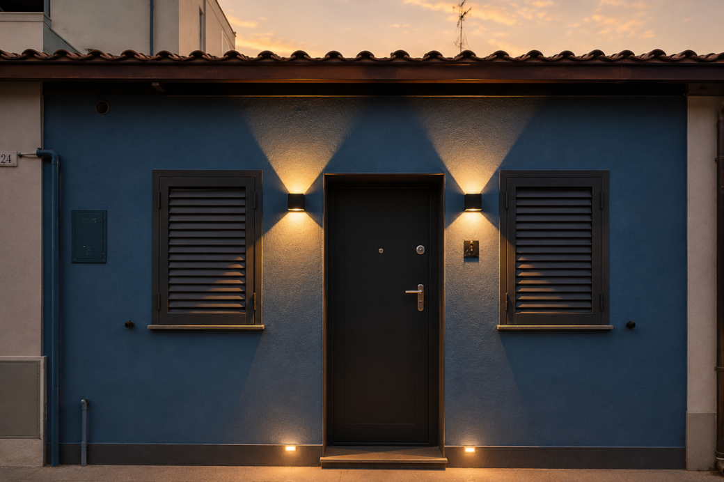 Monte nero luxury suite olbia blue facade sunset