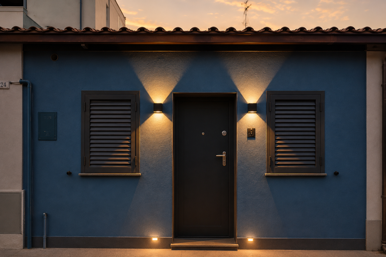 Monte nero luxury suite olbia blue facade sunset