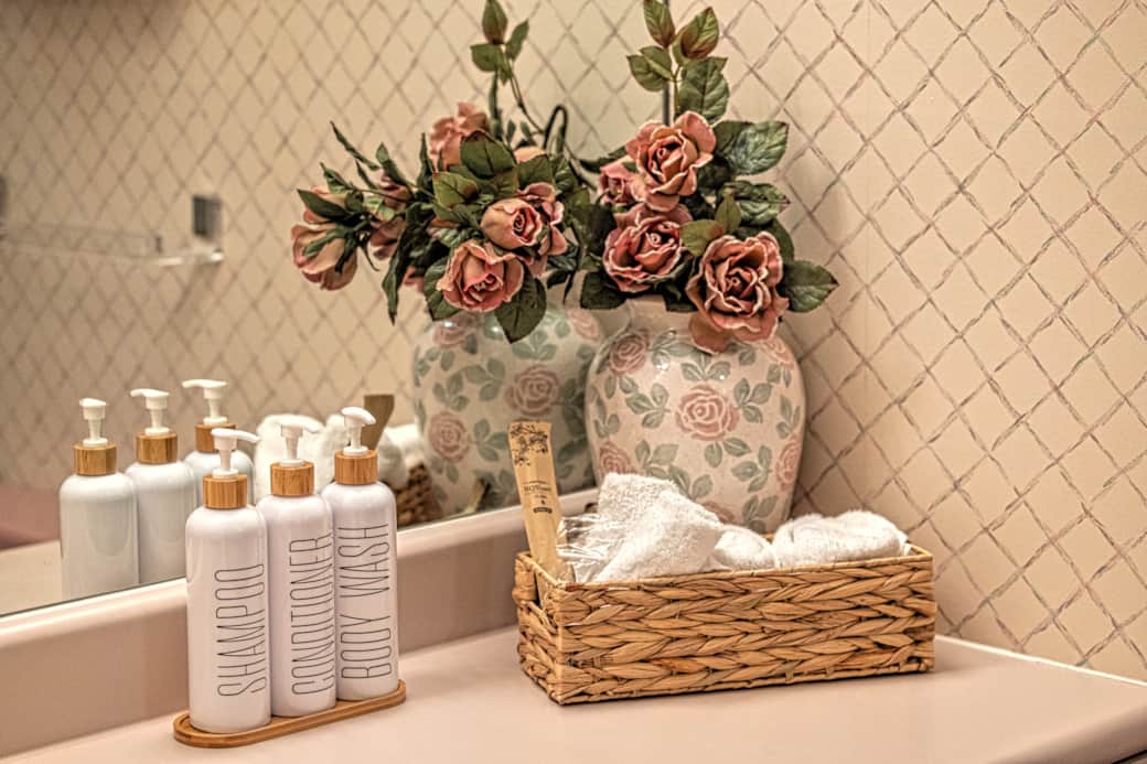 Pink Bathroom Amenities