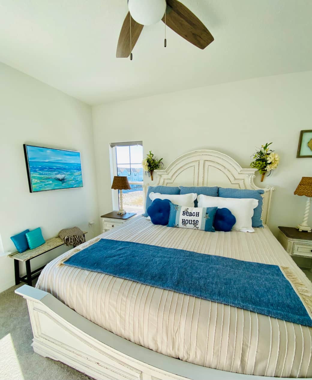 Beautifully appointed and comfy bed
