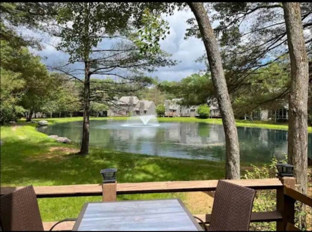 relax in the morning and have coffee on the deck overlooking the pond