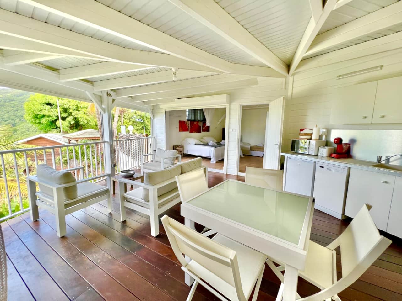 La terrasse du cottage Exotik