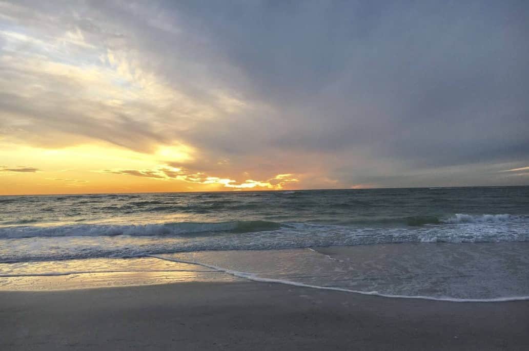 Siesta Key Beach at sunset. A different one every night!