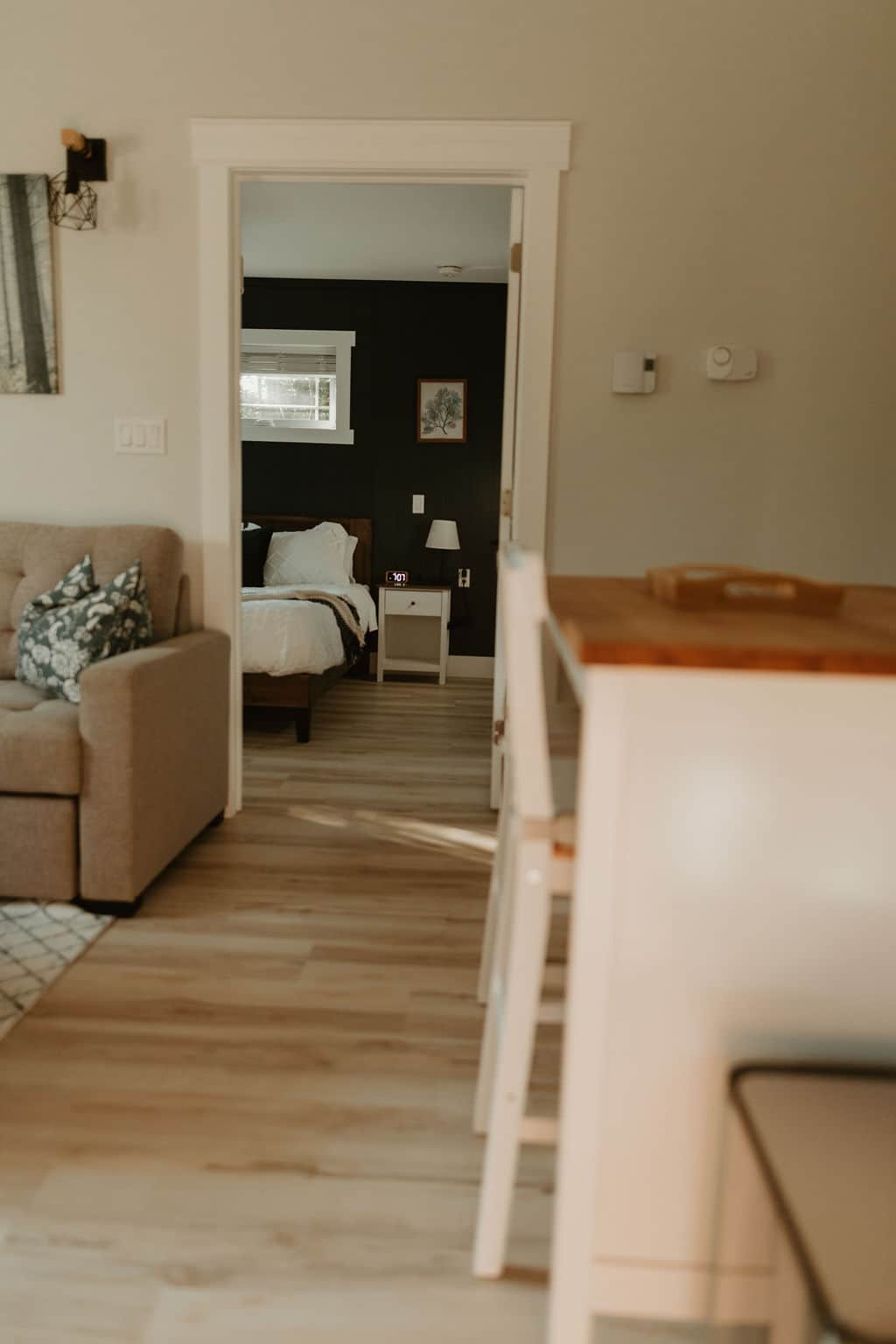 View into bedroom 