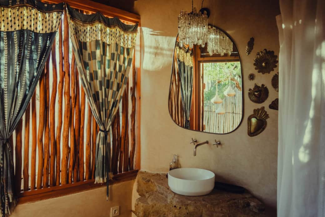 Bathroom The Moonlight Yurt Kaouki Hill Sidi Kaouki Essaouira