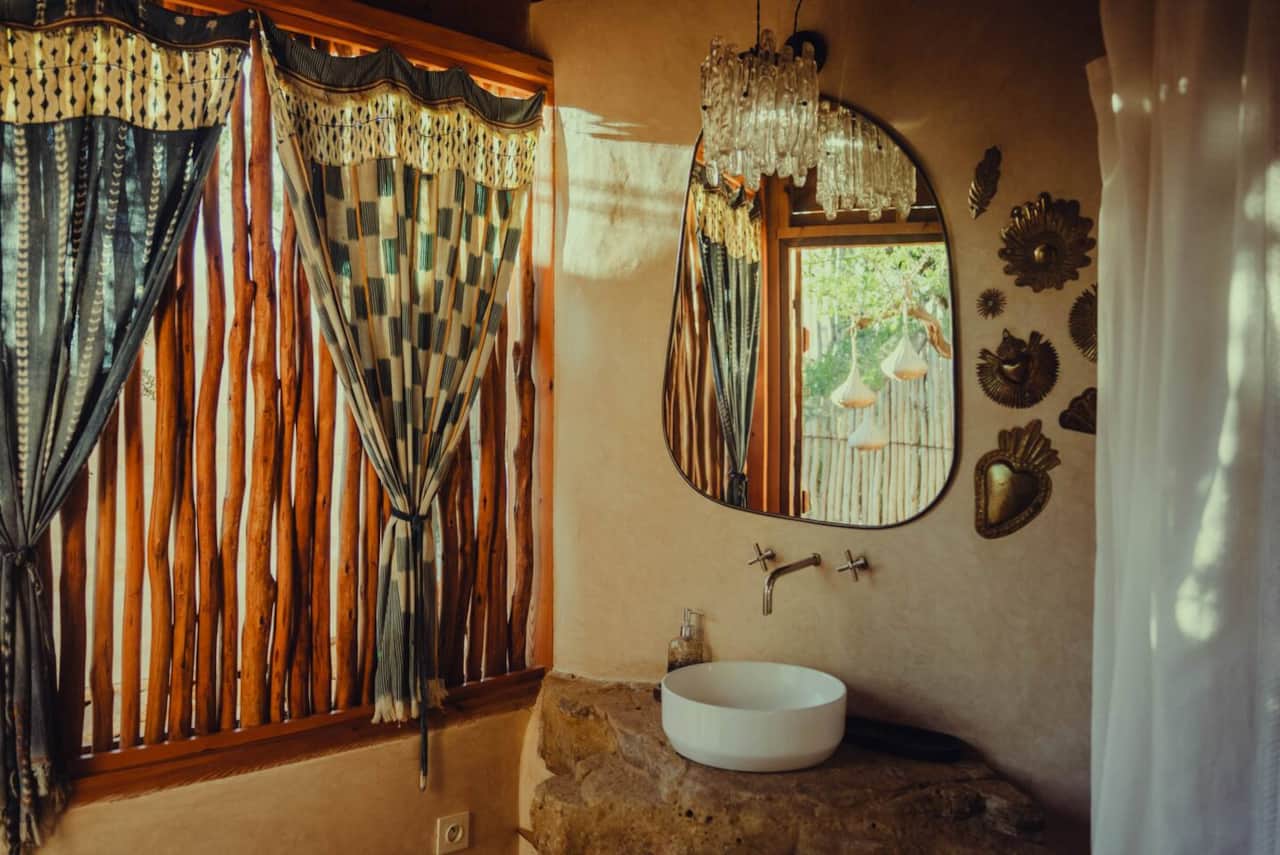 Bathroom The Moonlight Yurt Kaouki Hill Sidi Kaouki Essaouira