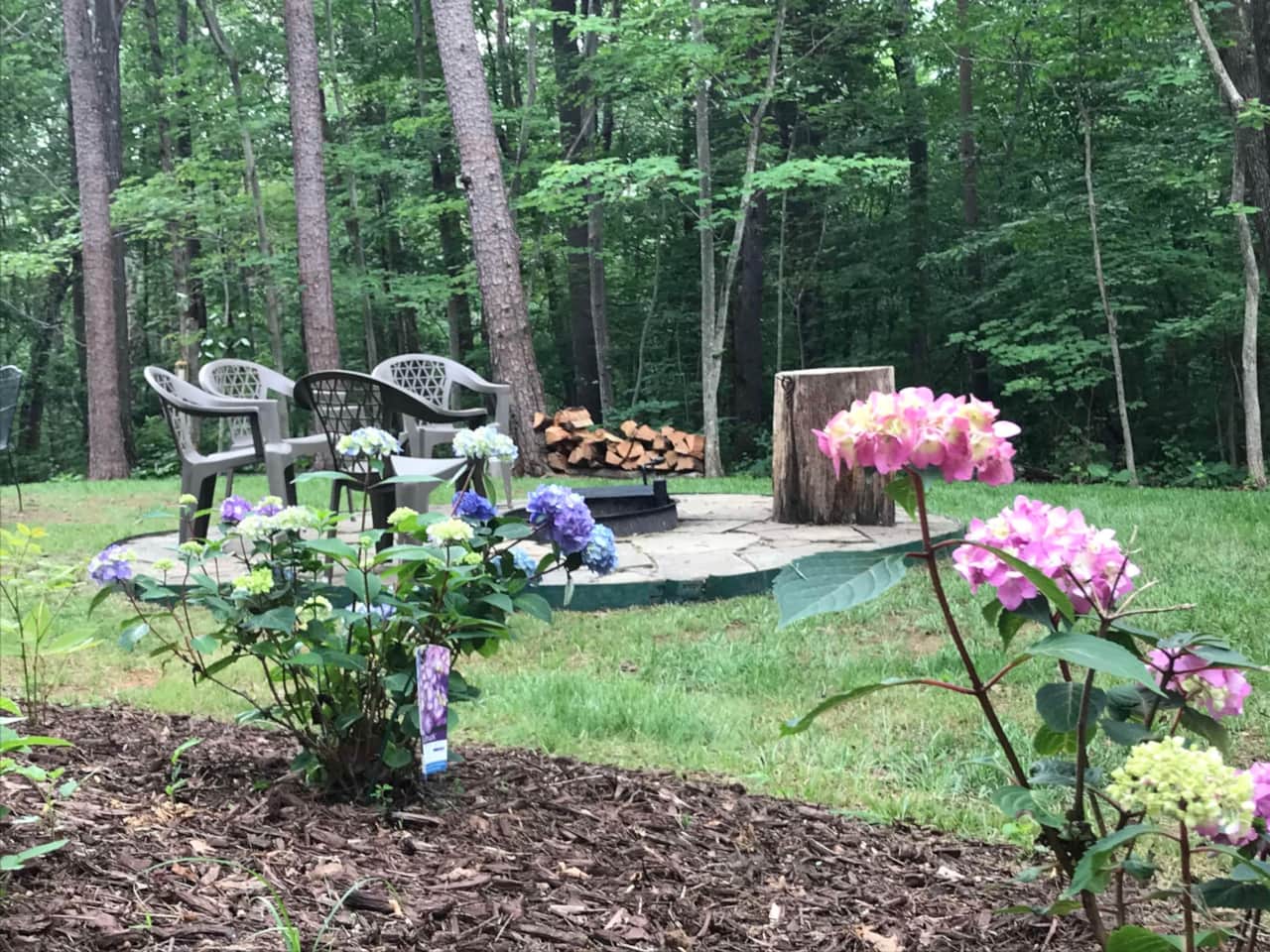 The firepit area