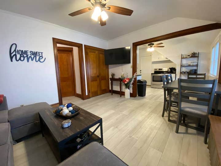 Cozy and stylish living room designed for comfort and relaxation. 