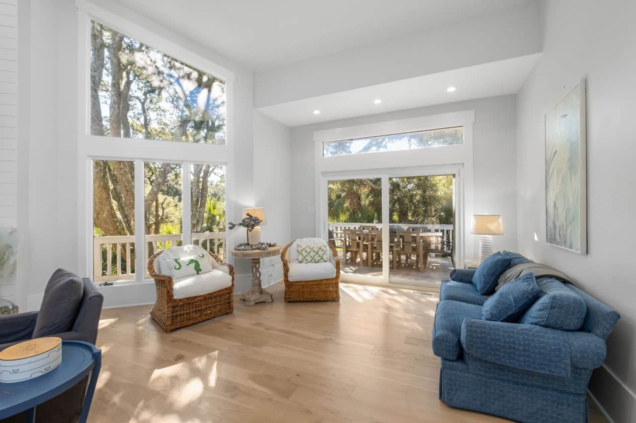 Comfortable Seating and Relaxing by the Windows