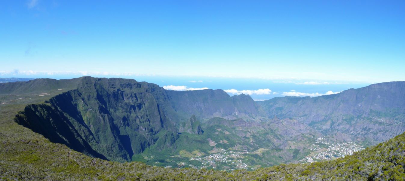 cirque cilaos vu du ciel