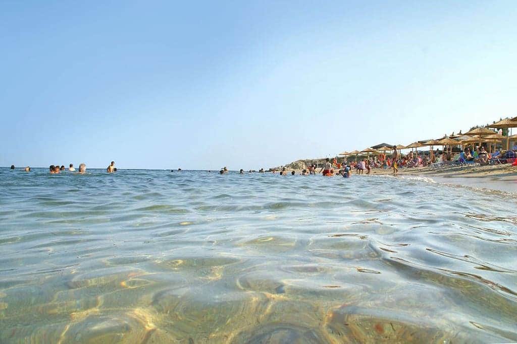 Quality beach with crystal clear waters, ideal for swimming
