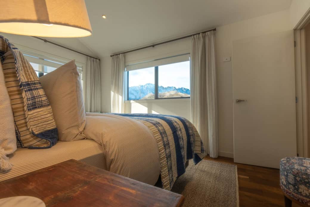 Mountain and lake views from Master bedroom