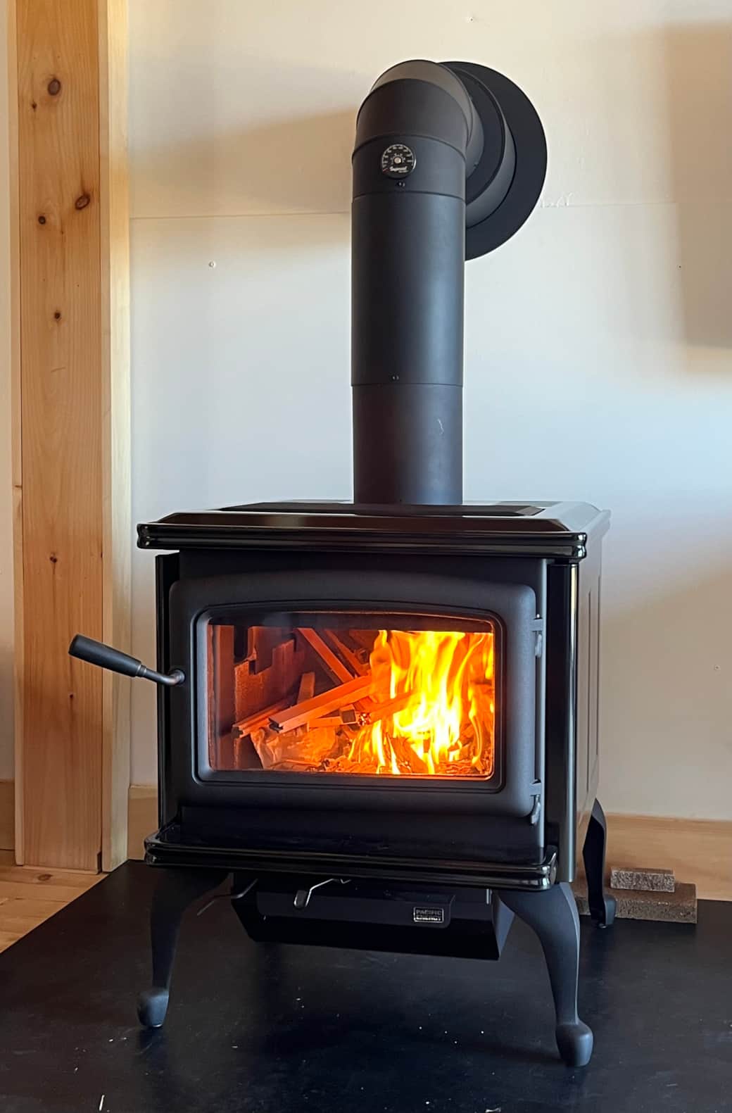 Wood stove in the Living Room