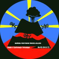 logo volcan drapeau reunion