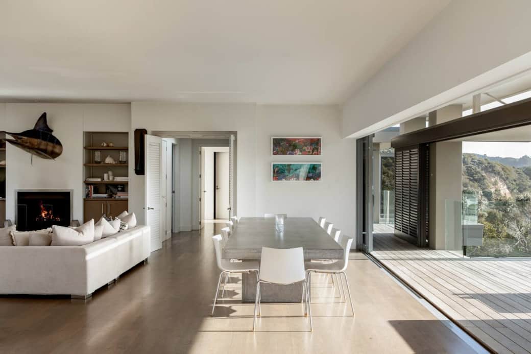 The main dining table which sits 10