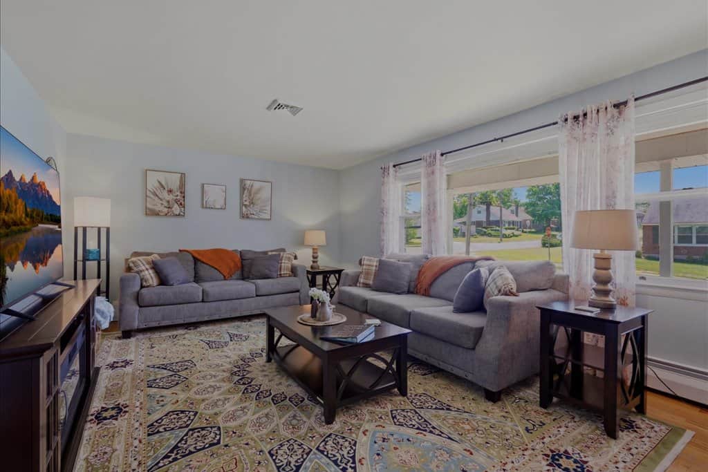 Curl up, stretch out, or gather the group — this living room has space for it all Curl up, stretch out, or gather the group — this living room has space for it all