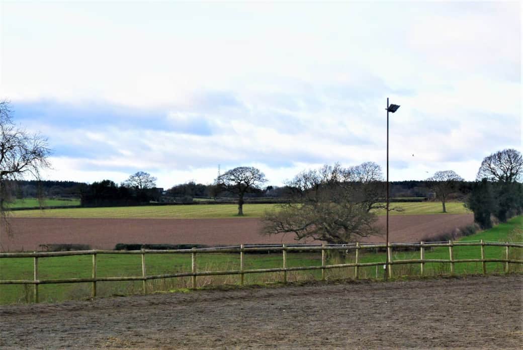 View from the menage across the fields