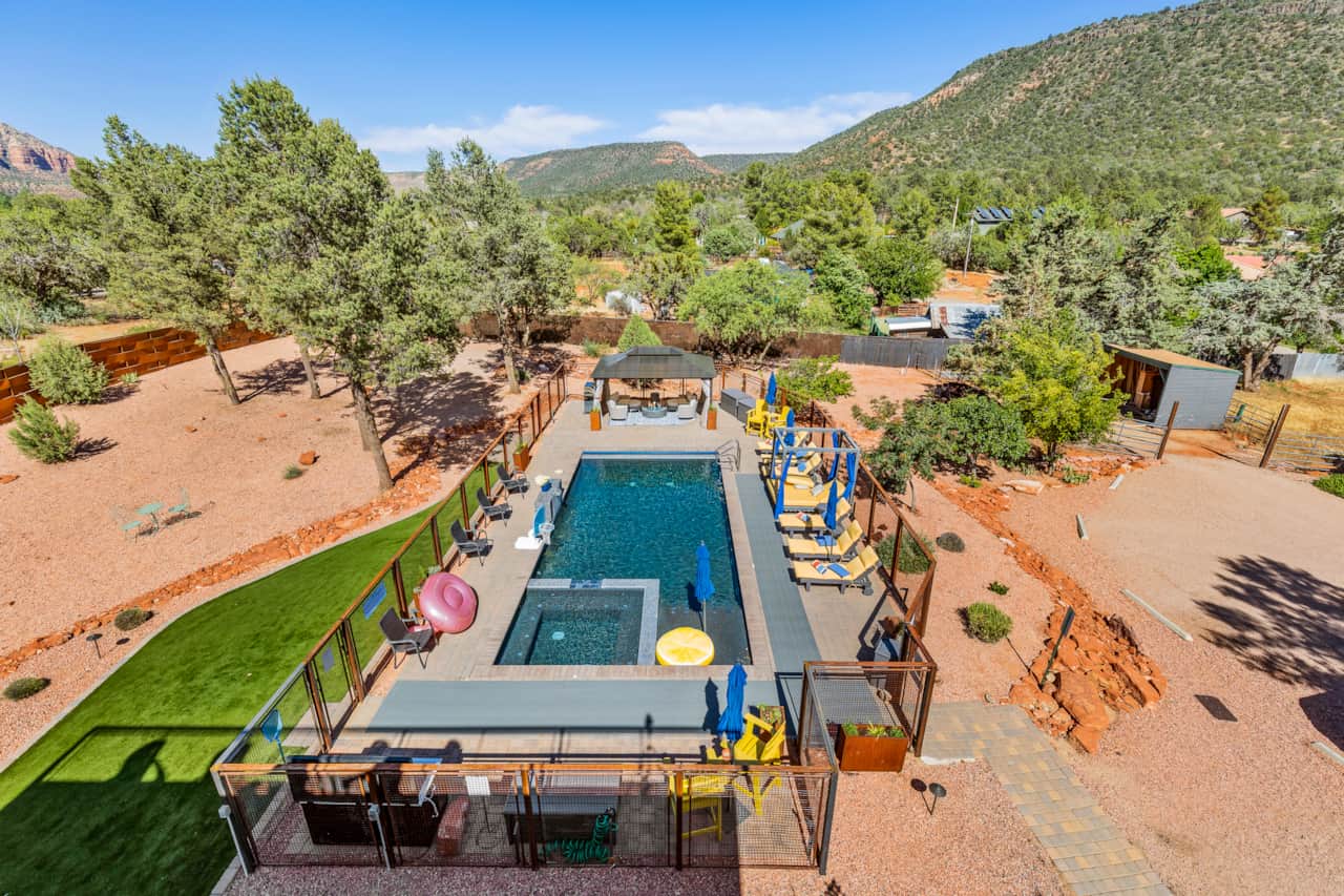 Heated, salt water, resort-style pool and hot tub. 