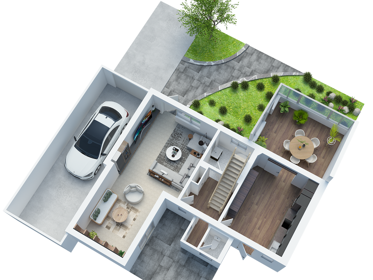 Ground floor plan, furniture may not be the same layout