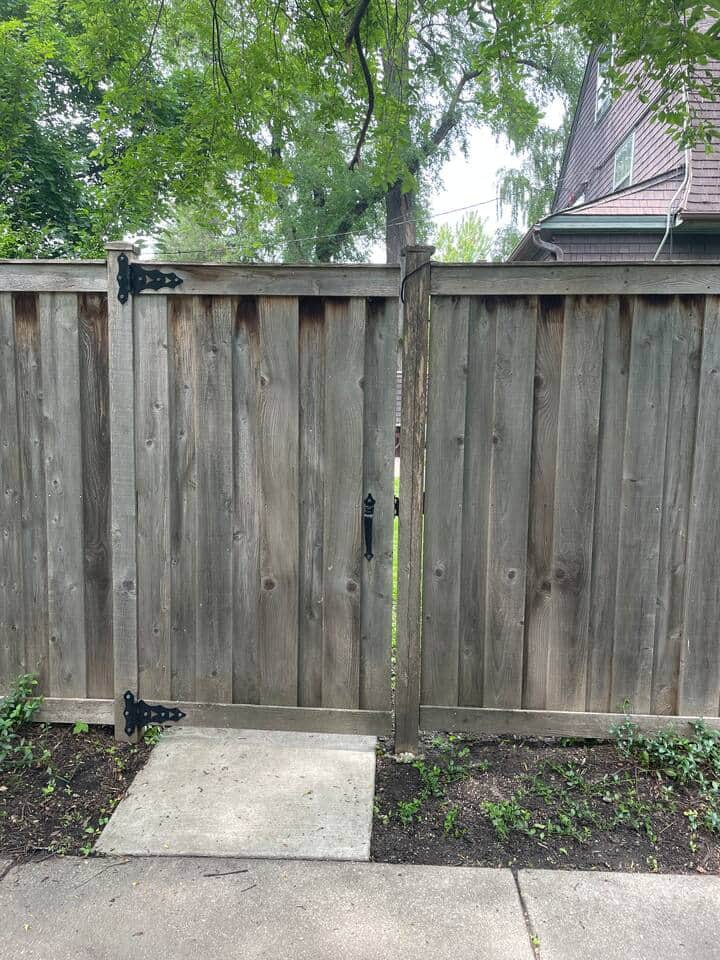 One of 2 gate entrances to the backyard.
