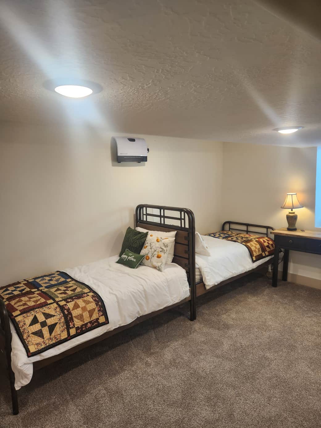 The Old Homestead: Enjoy rustic charm, cozy comfort, and the convenience of a private bathroom.
