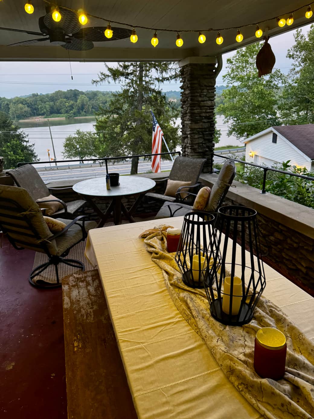 A great place to enjoy morning coffee or evening drinks with family and friends