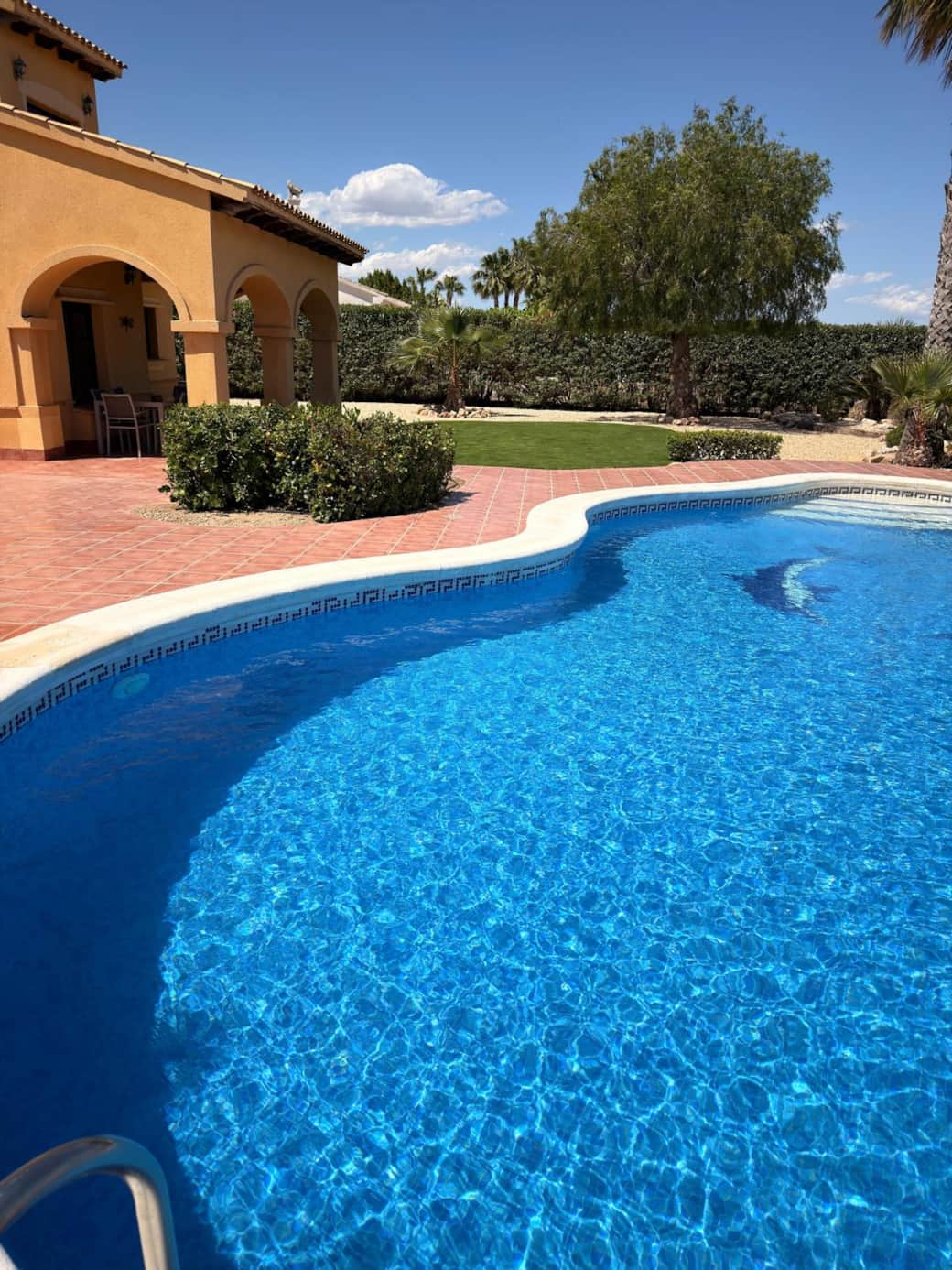 Detail of the private pool