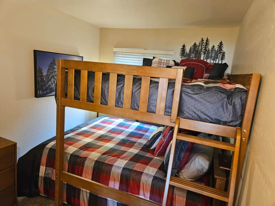 Third bedroom - full over queen