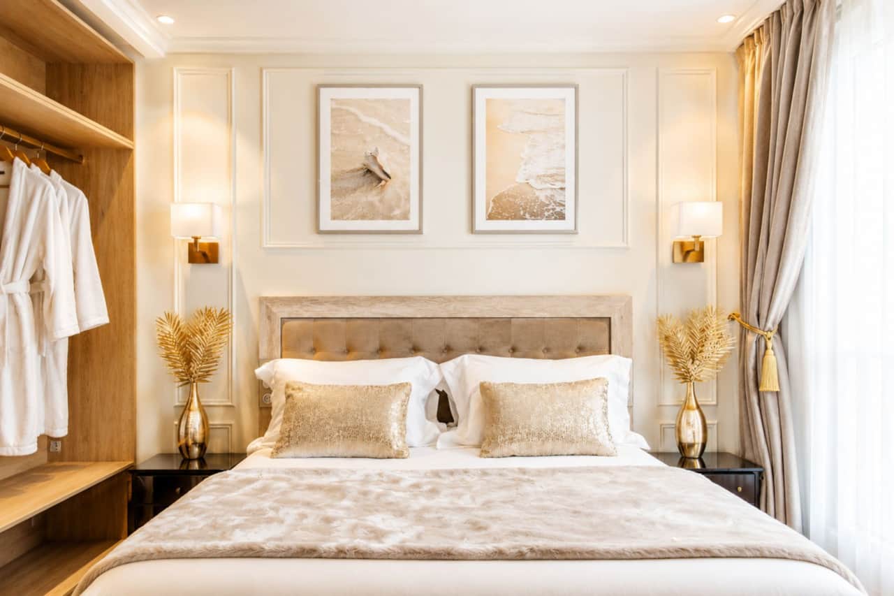 Lit king size amiens centre whitepearl