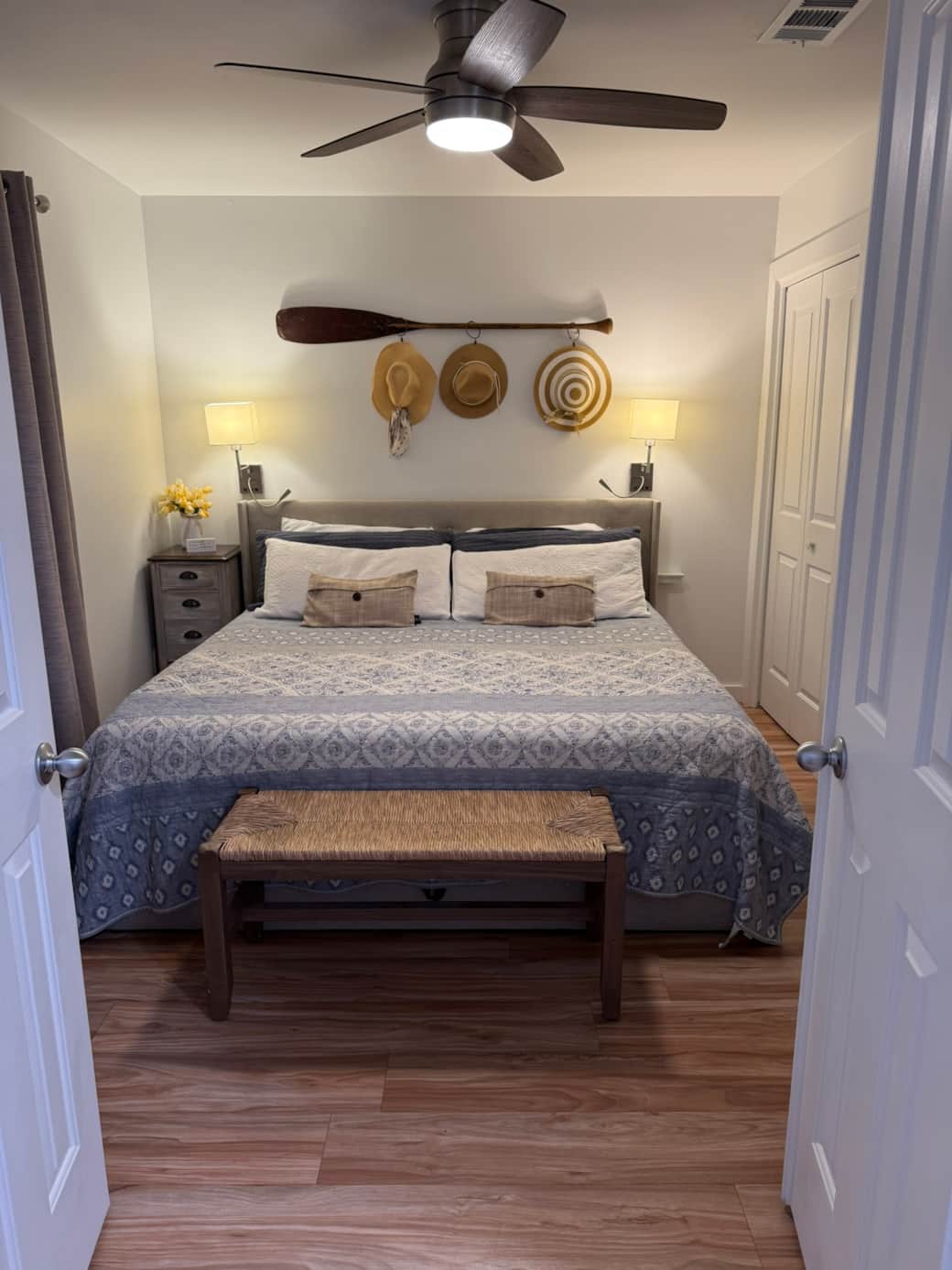 Primary bedroom with King bed