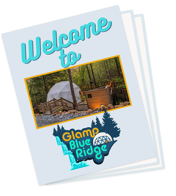 Glamp Blue Ridge welcome book
