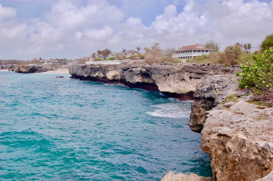 View from cliff front