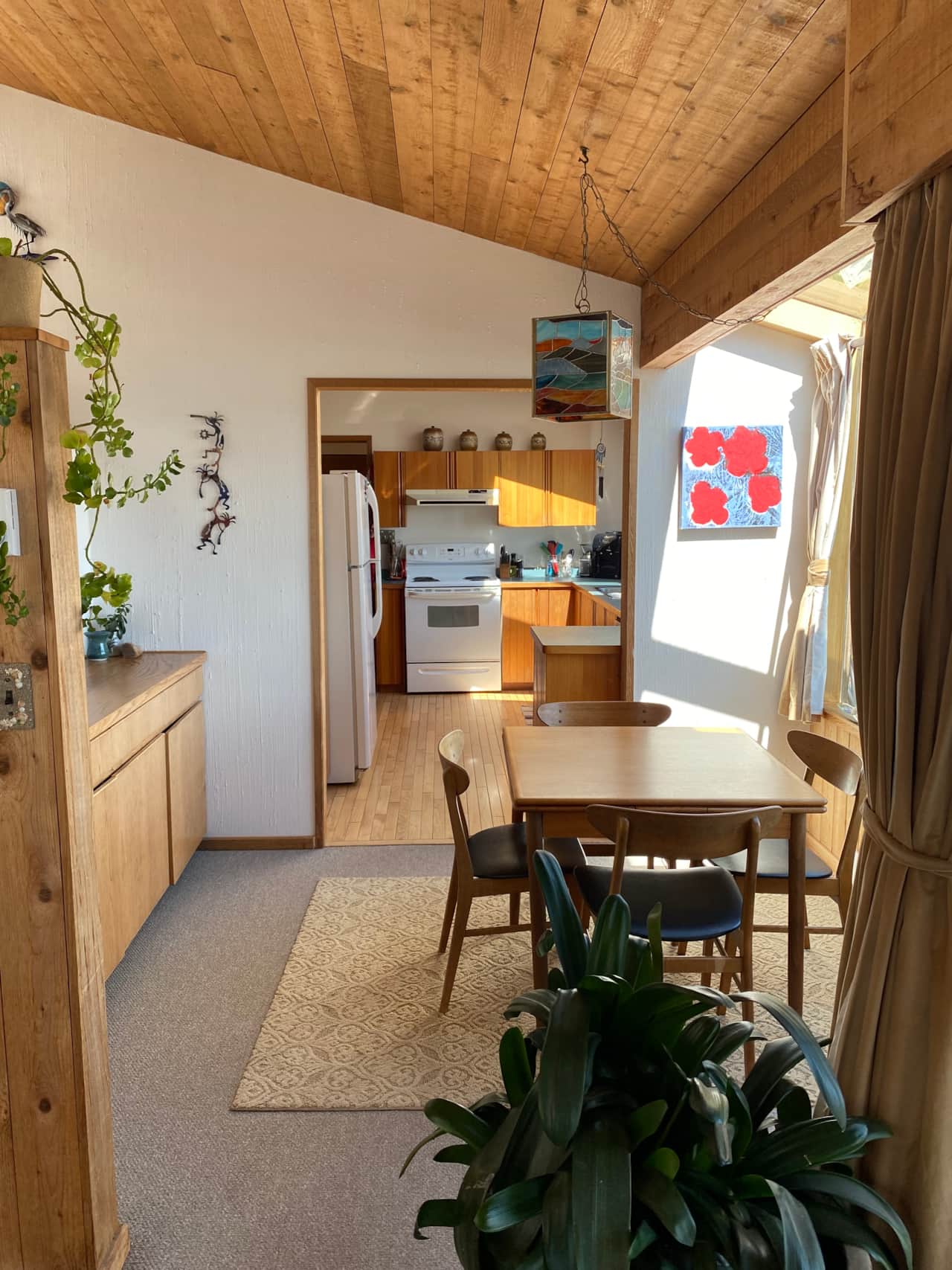 Dining room and kitchen