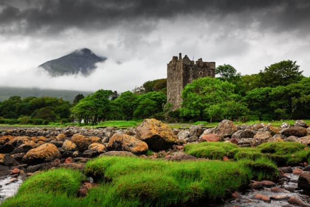 Moy Castle beside the shore at Lochbuie
