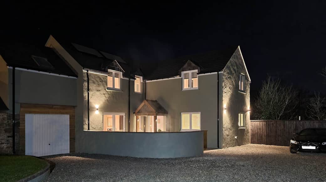 Our Family and Dog-Friendly Home at Night | Willow Lodge Pembrokeshire