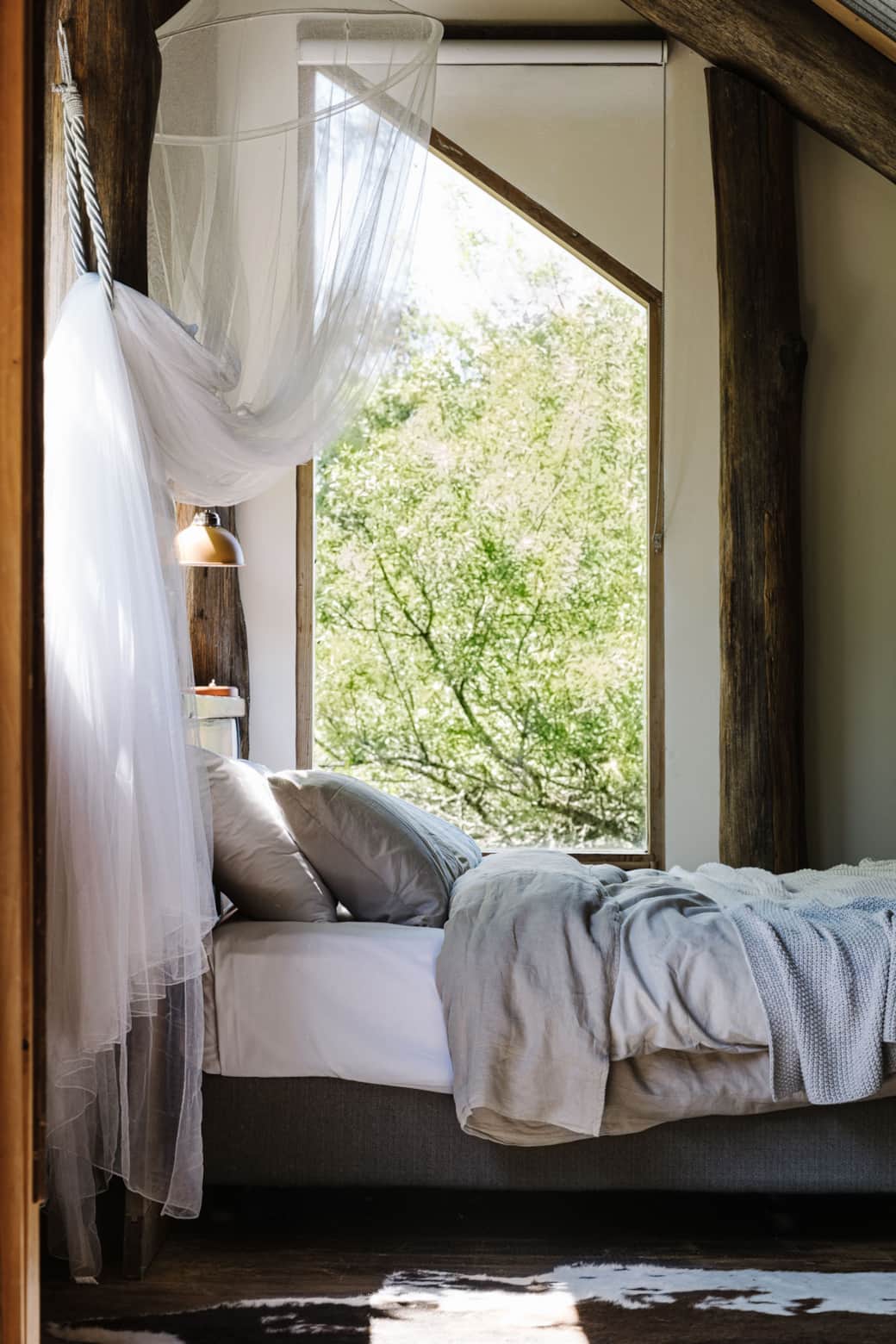 Otways Loft master bedroom with king bed and treetop views, Forrest VIC Otways Loft master bedroom with king bed and treetop views, Forrest VIC