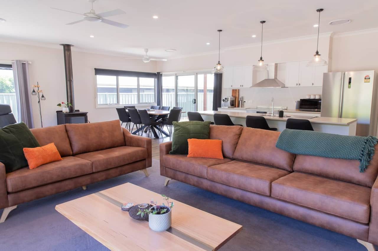 Open Plan living, dining and kitchen