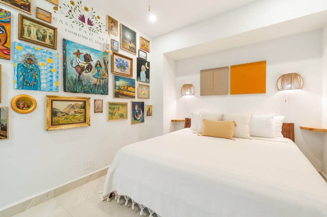 A unique gallery of vintage artwork at Casa PAW 